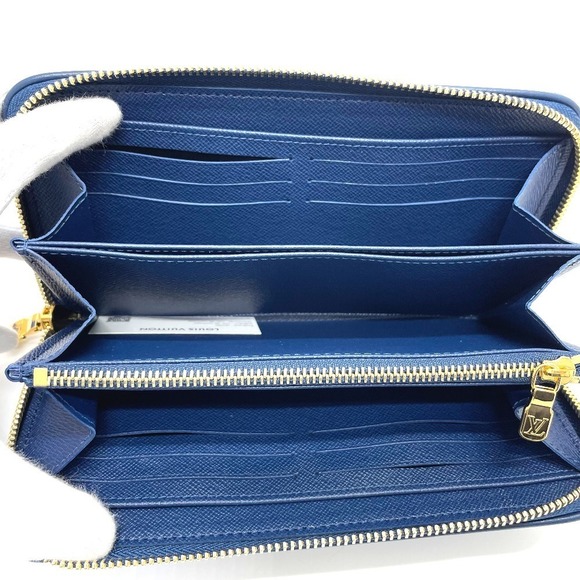 Louis Vuitton Monogram Zippy Wallet Jacquard Denim Blue - Picture 4 of 6